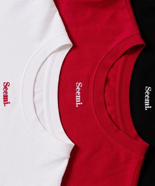 Seemi. byNICECLAUP（ シーミーバイナイスクラップ）の「Seemi Tee（Tシャツ/カットソー・レディース・ホワイト/ブラック/レッド・FREE）」の21枚目の写真