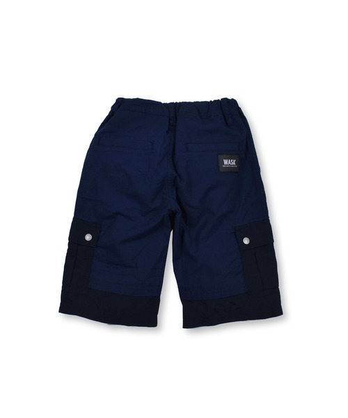 WASK（ワスク）の「WASK/5.5分丈 切り替え シーチング カーゴパンツ (100~160cm)（カーゴパンツ・キッズ・ネイビー/グリーン・130/150/100/120/140/160/110）」の3枚目の写真