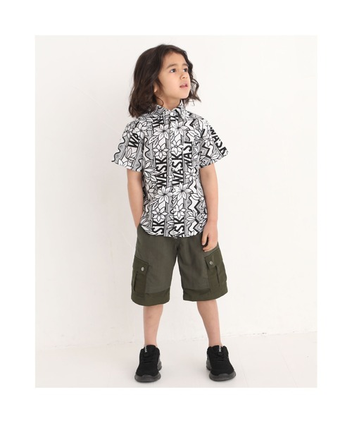 WASK（ワスク）の「WASK/5.5分丈 切り替え シーチング カーゴパンツ (100~160cm)（カーゴパンツ・キッズ・ネイビー/グリーン・130/150/100/120/140/160/110）」の15枚目の写真