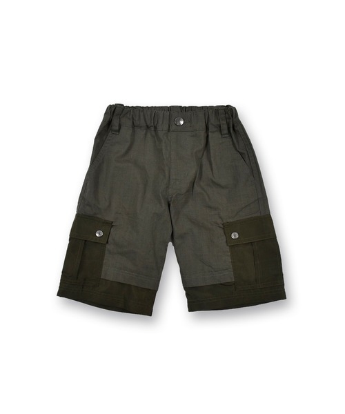 WASK（ワスク）の「WASK/5.5分丈 切り替え シーチング カーゴパンツ (100~160cm)（カーゴパンツ・キッズ・ネイビー/グリーン・130/150/100/120/140/160/110）」の5枚目の写真