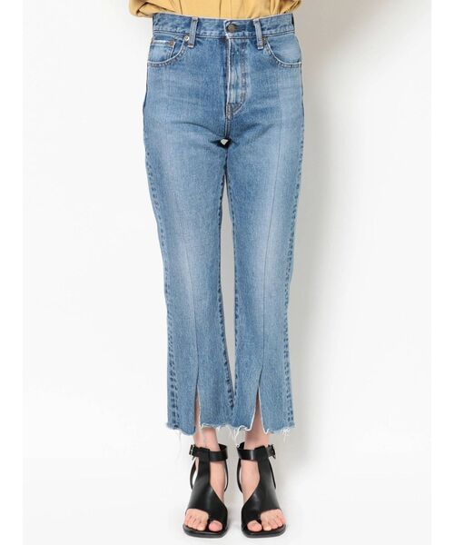 Ungrid（アングリッド）の「スリットストレートデニム（デニムパンツ・レディース・ブルー・24inch/25inch/26inch）」の16枚目の写真