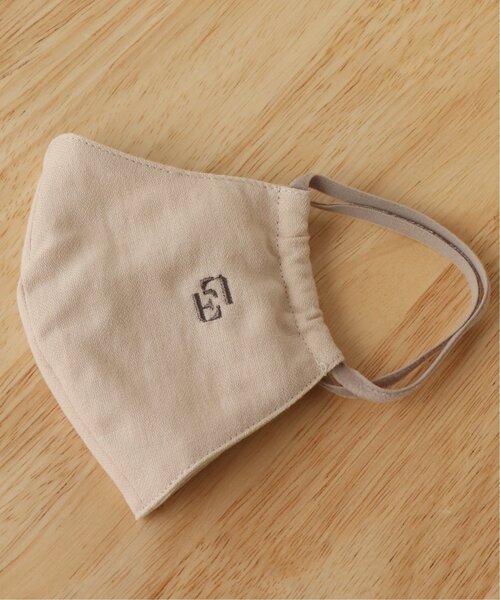 RAY CASSIN(レイカズン)の「EL Embroidery Mask(マスク・レディース・チャコールグレー/ベージュ・FREE)」の2枚目の写真
