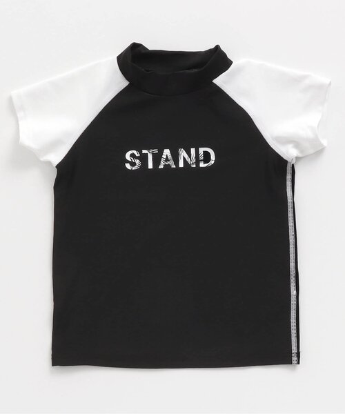 BREEZE（ブリーズ）の「/半袖ラッシュガード_UVカット（ラッシュガード・キッズ・カーキ/イエロー/オフホワイト/ブラック・100/110/120/130/140/80/90）」の5枚目の写真