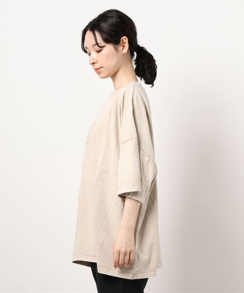 one way（ワンウェイ）の「【oneway Jeans】HARRYUP加工Tシャツ（Tシャツ/カットソー・レディース・ブラック/ダークグリーン/ベージュ/ライトパープル/ライトブルー・FREE）」の21枚目の写真