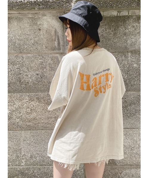 one way（ワンウェイ）の「【oneway Jeans】HARRYUP加工Tシャツ（Tシャツ/カットソー・レディース・ブラック/ダークグリーン/ベージュ/ライトパープル/ライトブルー・FREE）」の3枚目の写真