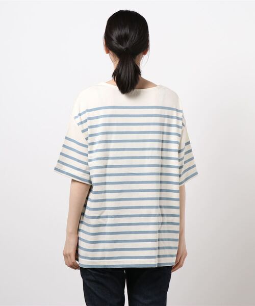 cepo（セポ）の「パネルボーダーＴｅｅ（Tシャツ/カットソー・レディース・グレー/イエロー/サックスブルー・M）」の4枚目の写真