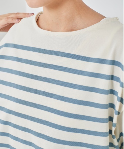 cepo（セポ）の「パネルボーダーＴｅｅ（Tシャツ/カットソー・レディース・グレー/イエロー/サックスブルー・M）」の10枚目の写真