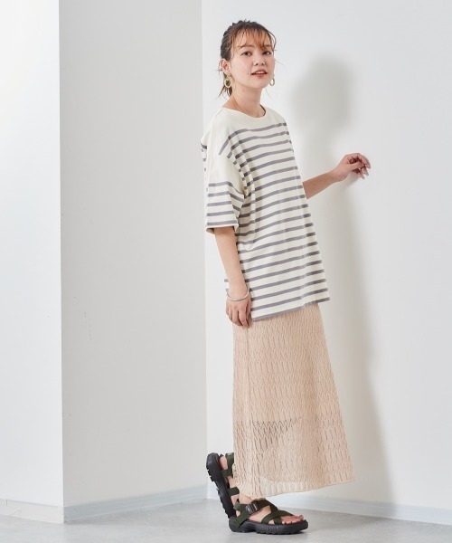 cepo（セポ）の「パネルボーダーＴｅｅ（Tシャツ/カットソー・レディース・グレー/イエロー/サックスブルー・M）」の18枚目の写真