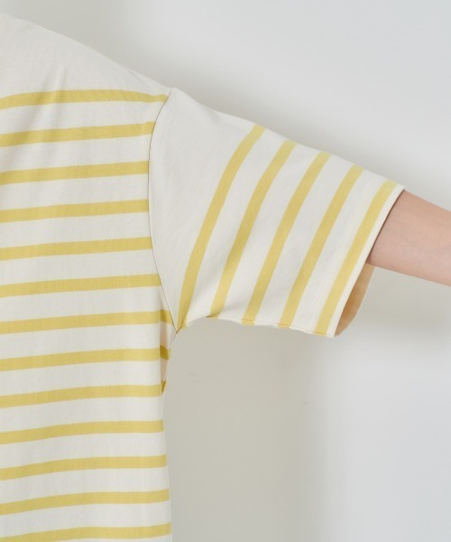 cepo（セポ）の「パネルボーダーＴｅｅ（Tシャツ/カットソー・レディース・グレー/イエロー/サックスブルー・M）」の22枚目の写真