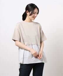 earth music&ecology | レイヤード風カットチュニック ＊(Tシャツ/カットソー)
