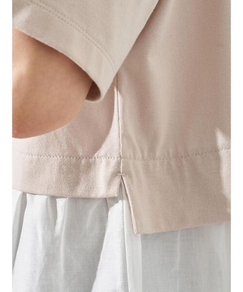 earth music&ecology（アースミュージックアンドエコロジー）の「レイヤード風カットチュニック ＊（Tシャツ/カットソー・レディース・ミント/サックスブルー/ベージュ・FREE）」の14枚目の写真