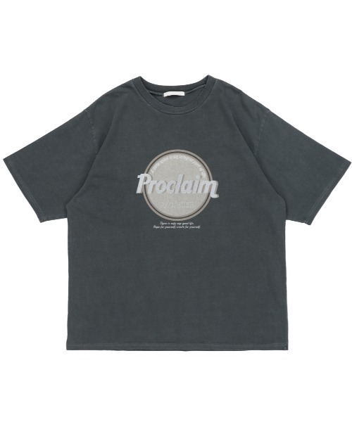 SPINNS（スピンズ）の「【ゆったりシルエット】Proclaim カレッジデザインビッグTシャツ（Tシャツ/カットソー・レディース・ホワイト/ブルー/グリーン/チャコール・ONESIZE）」の14枚目の写真