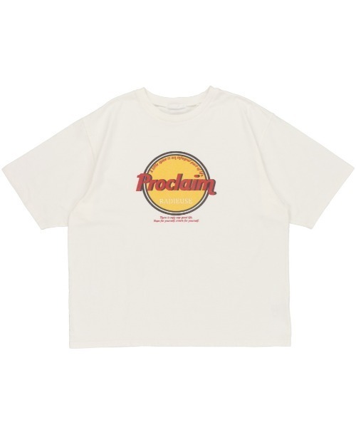 SPINNS（スピンズ）の「【ゆったりシルエット】Proclaim カレッジデザインビッグTシャツ（Tシャツ/カットソー・レディース・ホワイト/ブルー/グリーン/チャコール・ONESIZE）」の13枚目の写真