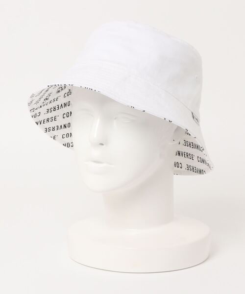 CONVERSE（コンバース）の「【CONVERSE】リバーシブルバケットハット（ハット・メンズ・ホワイト/ブラック・ONE SIZE）」の4枚目の写真
