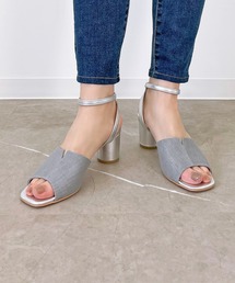 Dhyana.（ディアナドット）の「リネンコンビヒールサンダル（サンダル）」