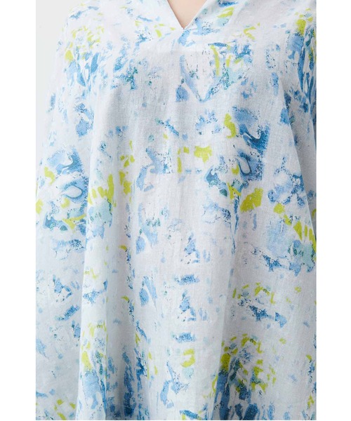 MEDE19F（メデジュウキュウ）の「ＭＥＤＥ１９Ｆ　コットン素材の水彩画ブラウス（シャツ/ブラウス・レディース・ライトグレー/ライトパープル・MEDIUM/LARGE/X-LARGE/XX-LARGE）」の21枚目の写真