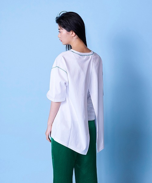 lautreamont BLEUBLANC（ロートレアモンブルーブラン）の「レイヤードボーダーT【セットアイテム】（Tシャツ/カットソー・レディース・ブラック系その他/ダークネイビー・11号/9号）」の18枚目の写真