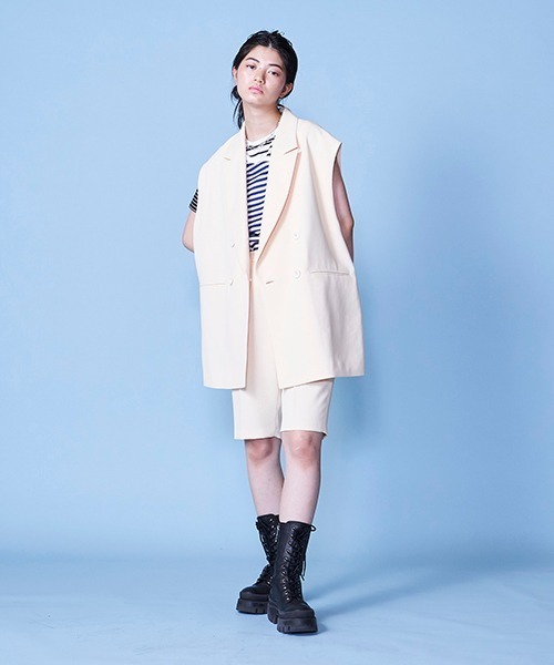 lautreamont BLEUBLANC（ロートレアモンブルーブラン）の「レイヤードボーダーT【セットアイテム】（Tシャツ/カットソー・レディース・ブラック系その他/ダークネイビー・11号/9号）」の13枚目の写真