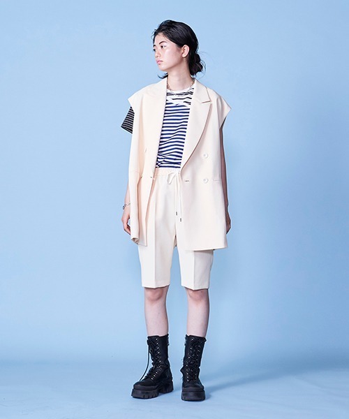 lautreamont BLEUBLANC（ロートレアモンブルーブラン）の「レイヤードボーダーT【セットアイテム】（Tシャツ/カットソー・レディース・ブラック系その他/ダークネイビー・11号/9号）」の15枚目の写真