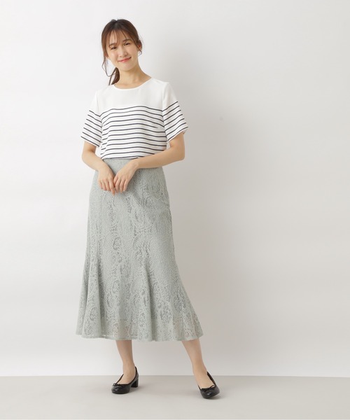 NATURAL BEAUTY BASIC(ナチュラルビューティーベーシック)の「ボーダーTブラウス/ 0171110513(シャツ/ブラウス・レディース・ホワイト系その他/ホワイト系その他2・MEDIUM/SMALL)」の6枚目の写真