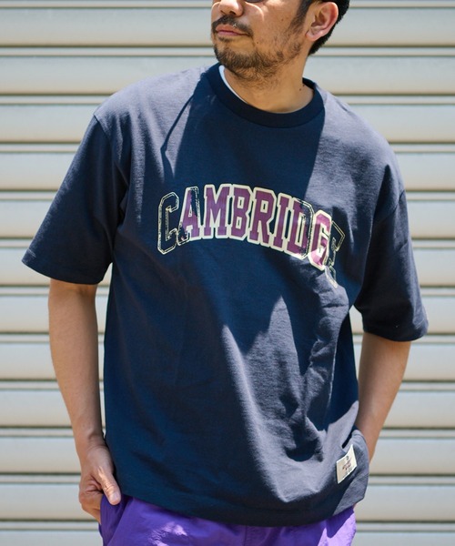 CIAOPANIC TYPY（チャオパニックティピー）の「USAコットンカレッジクラッシュプリントTee（Tシャツ/カットソー・メンズ・ネイビー/オレンジ/オフホワイト・M/S/XL/L）」の2枚目の写真