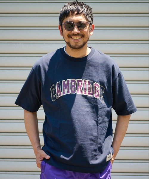 CIAOPANIC TYPY（チャオパニックティピー）の「USAコットンカレッジクラッシュプリントTee（Tシャツ/カットソー・メンズ・ネイビー/オレンジ/オフホワイト・M/S/XL/L）」の4枚目の写真