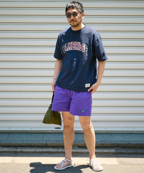 CIAOPANIC TYPY（チャオパニックティピー）の「USAコットンカレッジクラッシュプリントTee（Tシャツ/カットソー・メンズ・ネイビー/オレンジ/オフホワイト・M/S/XL/L）」の6枚目の写真