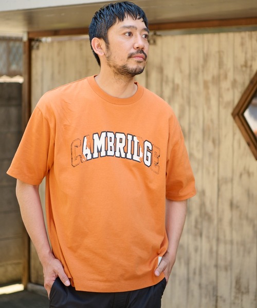 CIAOPANIC TYPY（チャオパニックティピー）の「USAコットンカレッジクラッシュプリントTee（Tシャツ/カットソー・メンズ・ネイビー/オレンジ/オフホワイト・M/S/XL/L）」の10枚目の写真