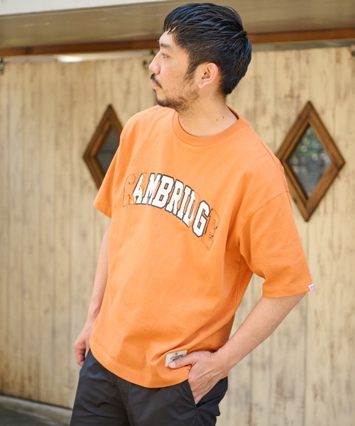 CIAOPANIC TYPY（チャオパニックティピー）の「USAコットンカレッジクラッシュプリントTee（Tシャツ/カットソー・メンズ・ネイビー/オレンジ/オフホワイト・M/S/XL/L）」の11枚目の写真