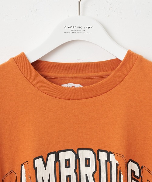 CIAOPANIC TYPY（チャオパニックティピー）の「USAコットンカレッジクラッシュプリントTee（Tシャツ/カットソー・メンズ・ネイビー/オレンジ/オフホワイト・M/S/XL/L）」の14枚目の写真