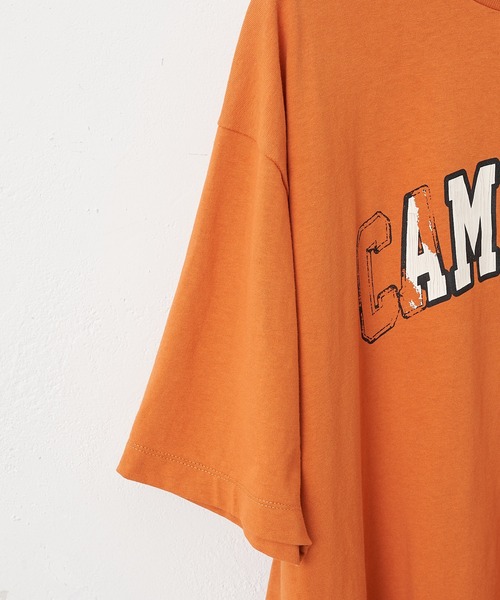 CIAOPANIC TYPY（チャオパニックティピー）の「USAコットンカレッジクラッシュプリントTee（Tシャツ/カットソー・メンズ・ネイビー/オレンジ/オフホワイト・M/S/XL/L）」の17枚目の写真