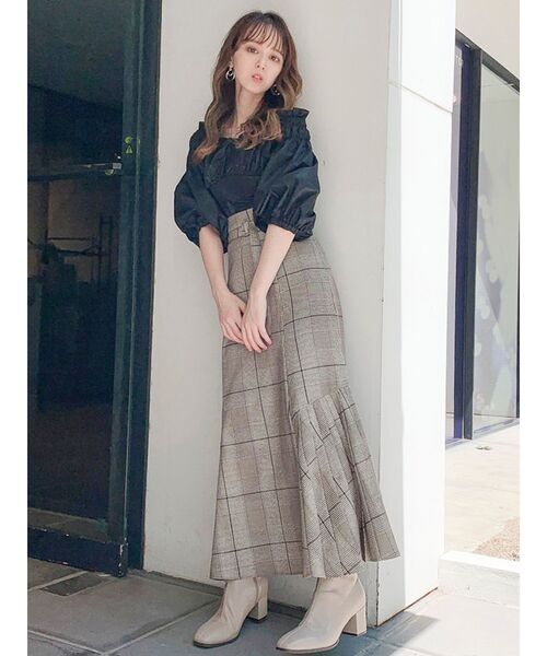 dazzlin（ダズリン）の「ストレッチショートブーツ（ブーツ・レディース・ブラック/ベージュ・SMALL/MEDIUM/LARGE）」の9枚目の写真