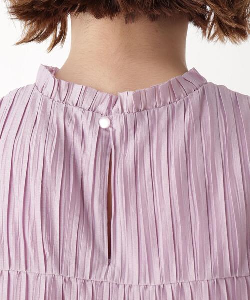 DRESKIP（ドレスキップ）の「◆クリンクルプリーツティアードブラウス（シャツ/ブラウス・レディース・ブラック/アイボリー/パープル・02/01/03）」の14枚目の写真