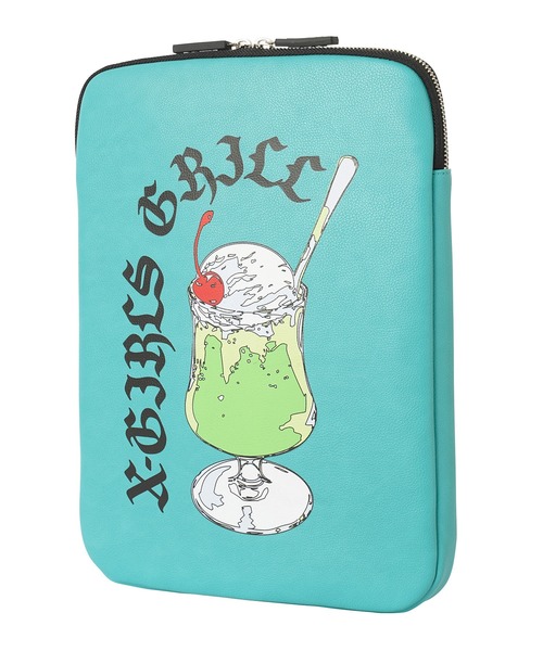 X-girl（エックスガール）の「FAUX LEATHER PC CASE（PC・タブレットケース・レディース・ブラック/ピンク/グリーン/マルチ・ONE SIZE）」の21枚目の写真