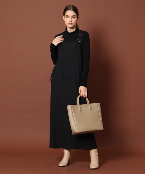 DRESSTERIOR（ドレステリア）の「◆【Oggi11月号掲載】マキシサロペットスカート（スカート・レディース・ネイビー/キャメル・38/36）」の5枚目の写真