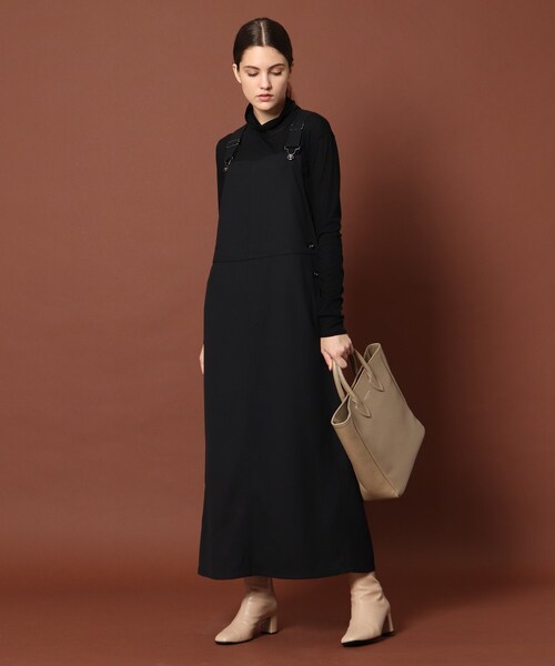 DRESSTERIOR（ドレステリア）の「◆【Oggi11月号掲載】マキシサロペットスカート（スカート・レディース・ネイビー/キャメル・38/36）」の19枚目の写真