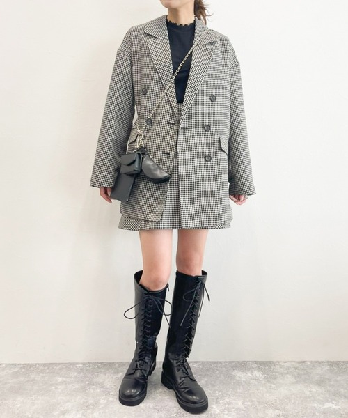 のあ Heather デニムアソートジャケット＆スカート セットアップ のあ様専用 Heather デニムアソートジャケット＆スカート セットアップ