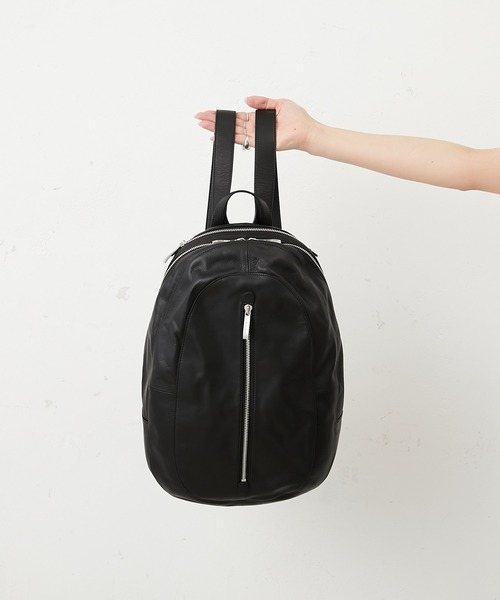 Kawa-Kawa（カワカワ）の「【kawa-kawa(カワカワ)】NO1266 softレザーリュック（バックパック/リュック・レディース・ブラック・FREE）」の5枚目の写真