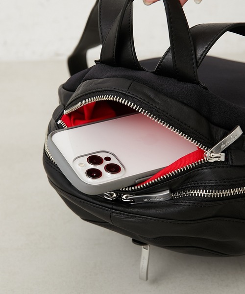 Kawa-Kawa（カワカワ）の「【kawa-kawa(カワカワ)】NO1266 softレザーリュック（バックパック/リュック・レディース・ブラック・FREE）」の6枚目の写真