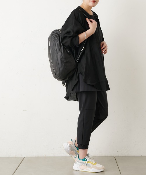 Kawa-Kawa（カワカワ）の「【kawa-kawa(カワカワ)】NO1266 softレザーリュック（バックパック/リュック・レディース・ブラック・FREE）」の14枚目の写真