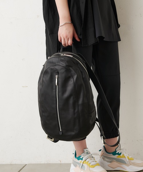 Kawa-Kawa（カワカワ）の「【kawa-kawa(カワカワ)】NO1266 softレザーリュック（バックパック/リュック・レディース・ブラック・FREE）」の12枚目の写真