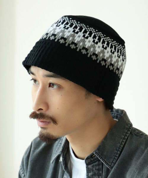 BEAMS（ビームス）の「BEAMS / ニット バケット ハット（ニットキャップ/ビーニー・メンズ・グレー/ブラック/ベージュ・ONE SIZE）」の5枚目の写真