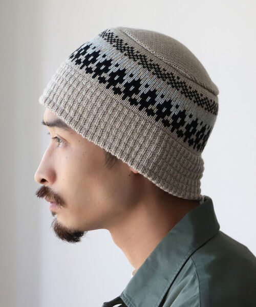 BEAMS（ビームス）の「BEAMS / ニット バケット ハット（ニットキャップ/ビーニー・メンズ・グレー/ブラック/ベージュ・ONE SIZE）」の6枚目の写真
