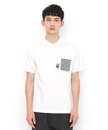 Design Tshirts Store graniph | スマイリーフレデリックエンブロイダリー (レオレオニ) |コラボ刺繍ポロシャツ(ポロシャツ)