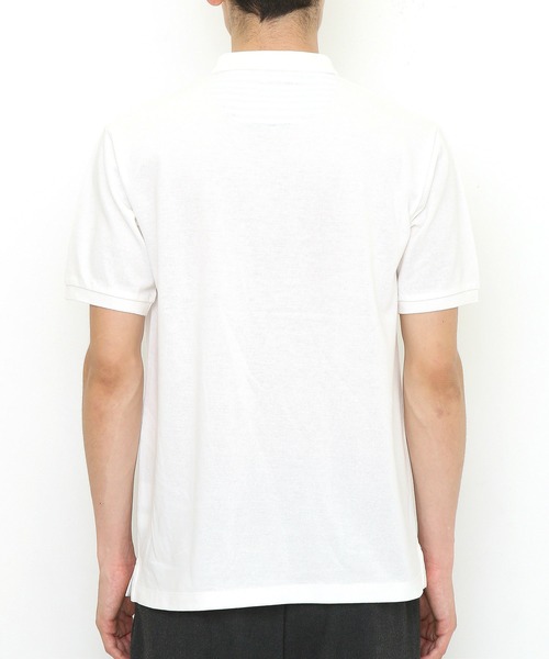 Design Tshirts Store graniph（デザイン　ティーシャツ　ストア　グラニフ）の「スマイリーフレデリックエンブロイダリー (レオレオニ) ｜コラボ刺繍ポロシャツ（ポロシャツ・メンズ・オフホワイト・MEDIUM/SMALL/LARGE/X-SMALL）」の7枚目の写真