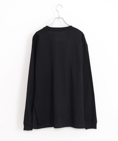 HANES(ヘインズ)の「Hanes ヘインズ BEEFY LONG SLEEVE POCKET T-SHIRT 1P ビーフィー クルーネック ロングスリーブ ポケット付きTシャツ(Tシャツ/カットソー・メンズ・ホワイト/ブラック/ネイビー/ダークグレー/ヘザーグレー・S/M/L/XL)」の11枚目の写真