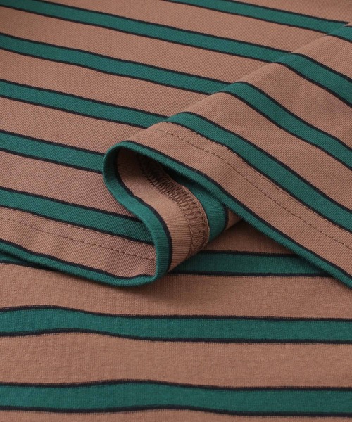 URBAN RESEARCH ROSSO MEN（アーバンリサーチロッソメン）の「『XLサイズあり』ボーダーワイドTシャツ（Tシャツ/カットソー・メンズ・ブラック/グレー/ブラウン・MEDIUM/X-LARGE/LARGE）」の13枚目の写真