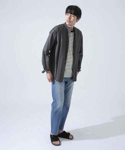 URBAN RESEARCH ROSSO MEN（アーバンリサーチロッソメン）の「『XLサイズあり』ボーダーワイドTシャツ（Tシャツ/カットソー・メンズ・ブラック/グレー/ブラウン・MEDIUM/X-LARGE/LARGE）」の17枚目の写真