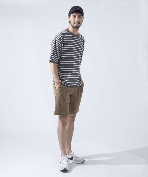 URBAN RESEARCH ROSSO MEN（アーバンリサーチロッソメン）の「『XLサイズあり』ボーダーワイドTシャツ（Tシャツ/カットソー・メンズ・ブラック/グレー/ブラウン・MEDIUM/X-LARGE/LARGE）」の20枚目の写真