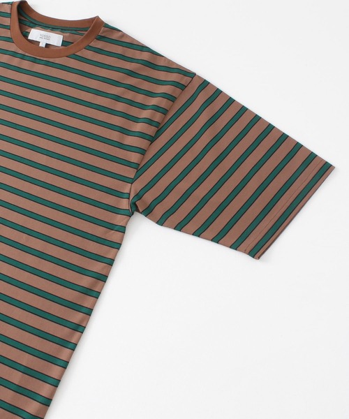 URBAN RESEARCH ROSSO MEN（アーバンリサーチロッソメン）の「『XLサイズあり』ボーダーワイドTシャツ（Tシャツ/カットソー・メンズ・ブラック/グレー/ブラウン・MEDIUM/X-LARGE/LARGE）」の14枚目の写真